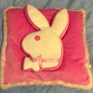 y2k playboy bunny plush pillow